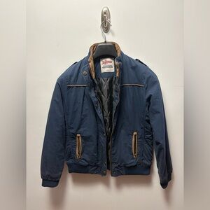 Free ship - Roadster Co. Women's Navy and Tan Bomber Jacket